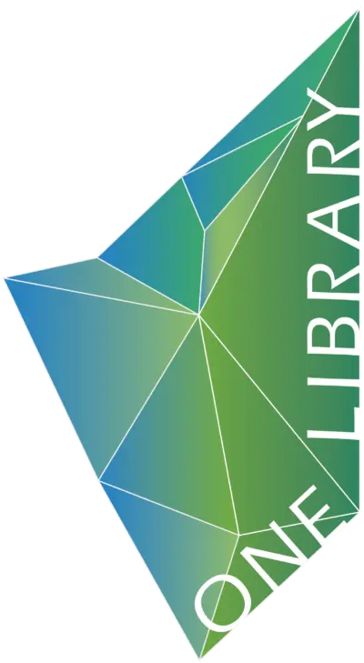 One-Library-Logo-Transparent-e1647242671329 The logo for the One Library Network.