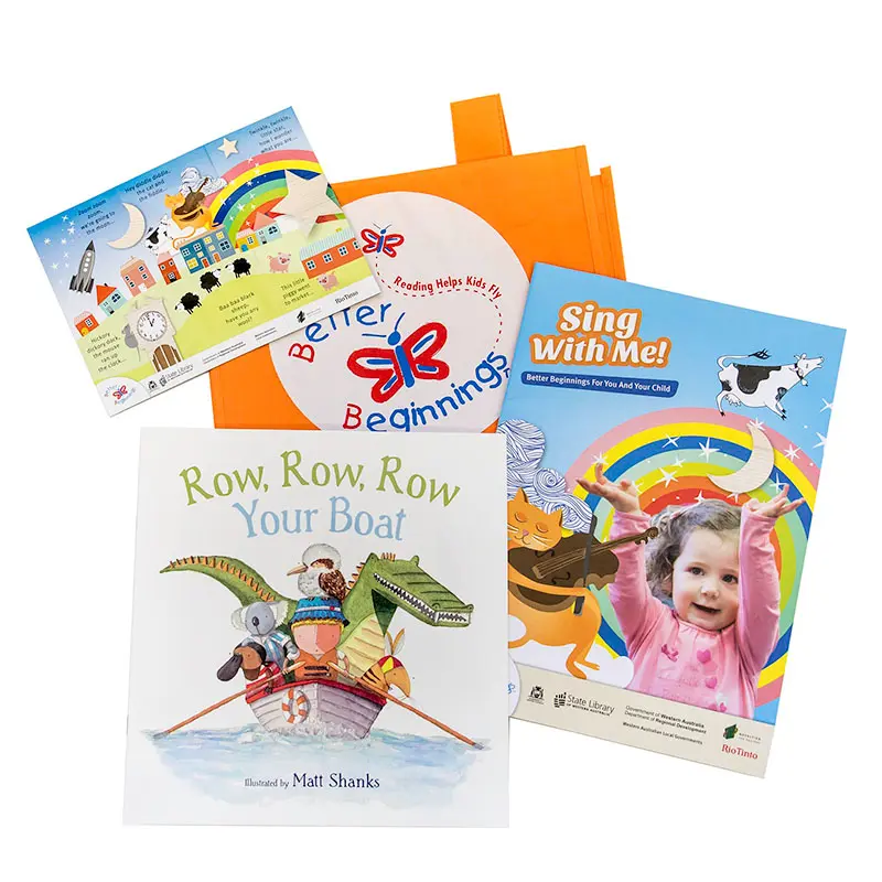 A selection of books, as found in the Better Beginnings Toddler's pack.