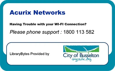 Call 1800 113 582 for WiFi phone support.