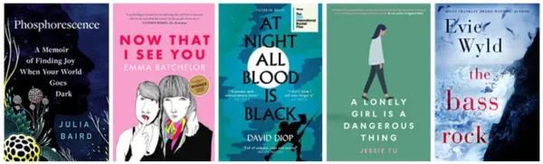 book-awards A selection of five book covers.