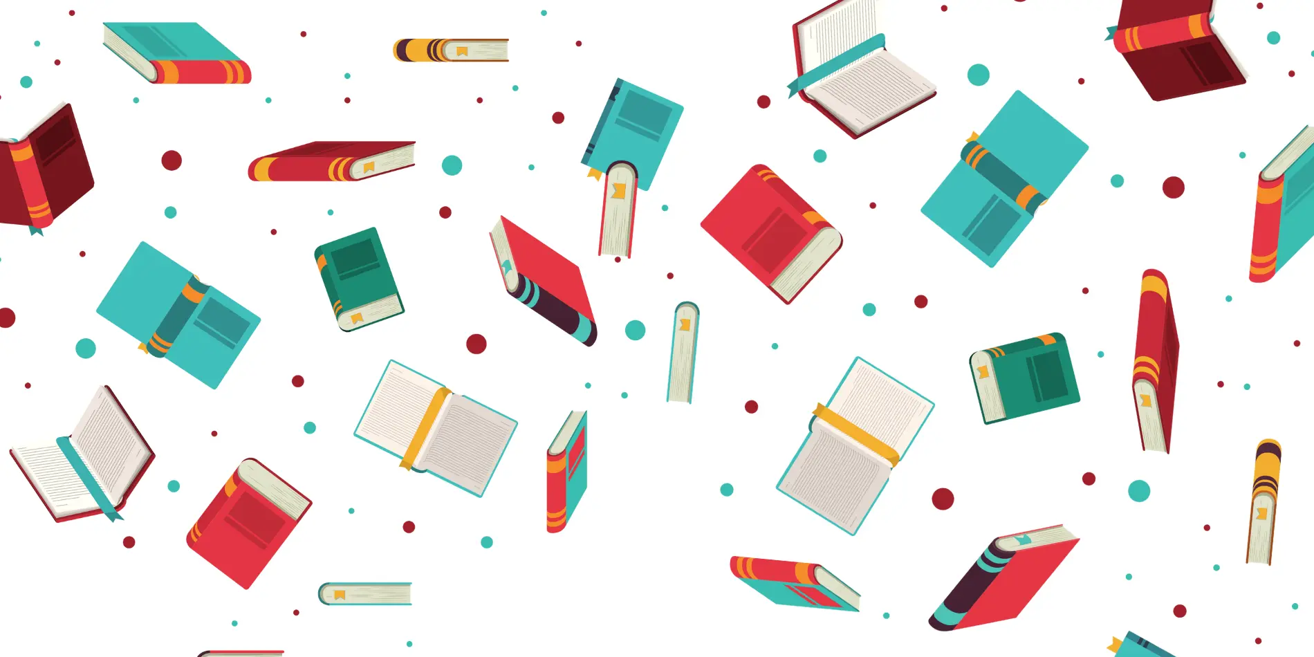 Many books scattered around.