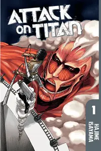 Cover of Attack on Titan volume one, by Hajime Isayama.