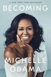 Cover of Becoming, by Michelle Obama.