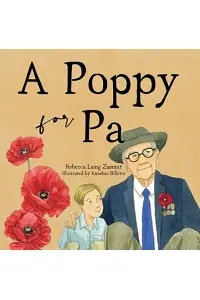Cover of A Poppy for Pa, by Rebecca Laing Zammit.