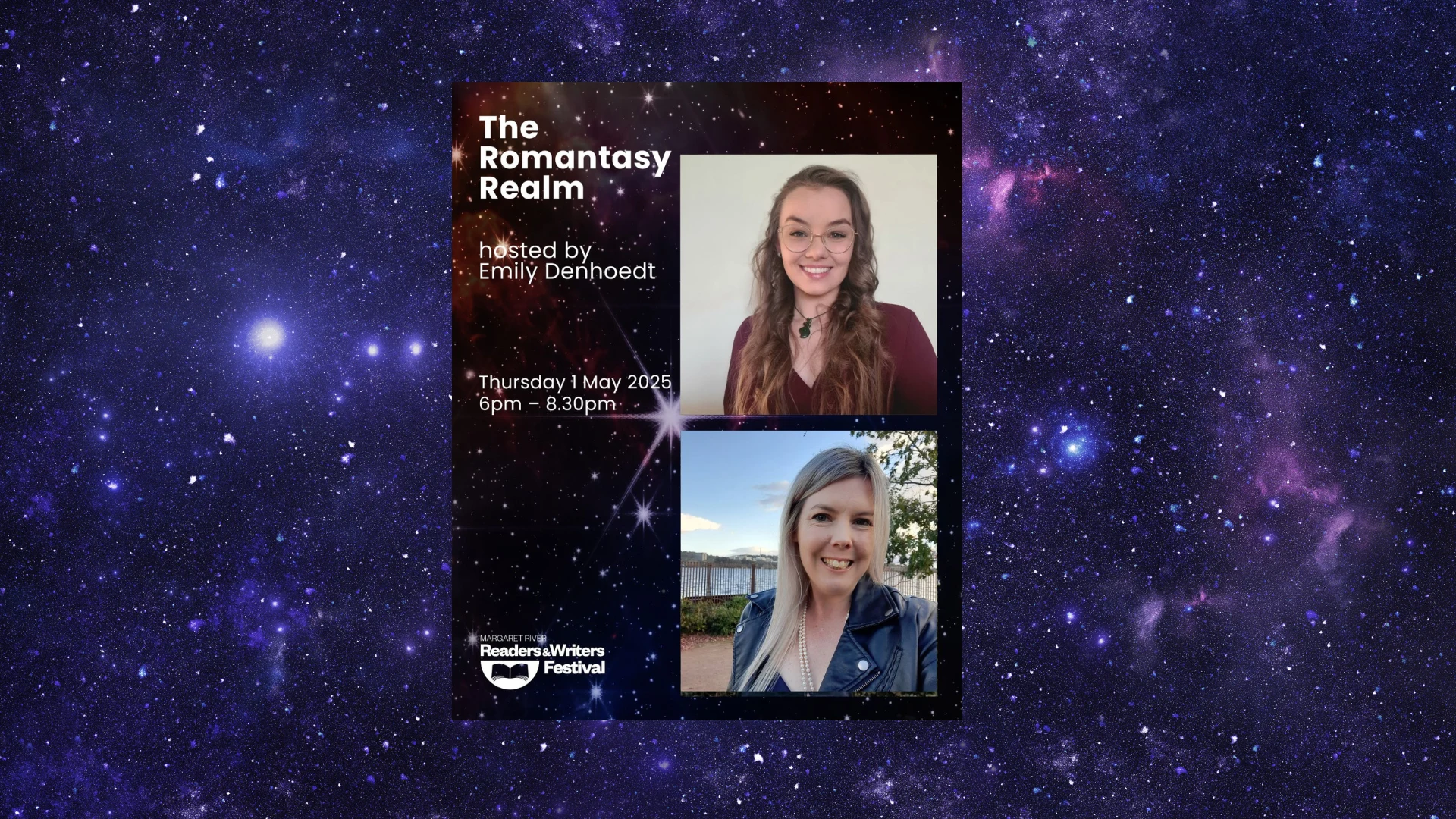 The Romantasy Realm will be held at the Busselton Library on the 1st of May