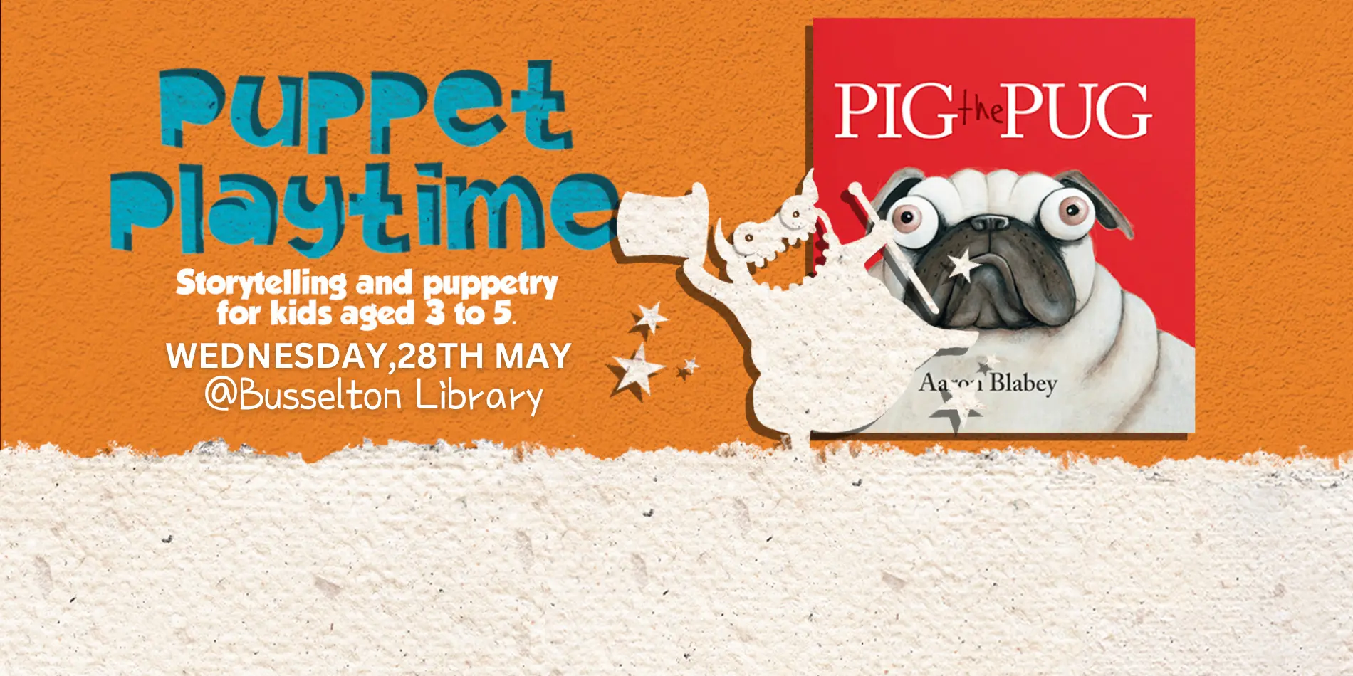 Spare Parts Puppet Theatre will be holding a special puppet playtime event at the Busselton Library