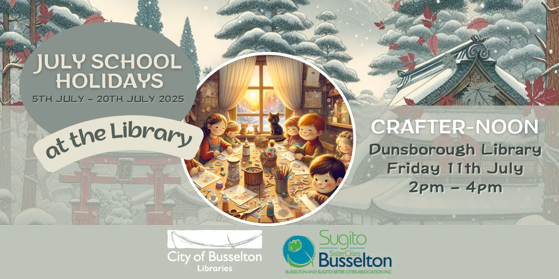Crafternoon at the 𝐃𝐮𝐧𝐬𝐛𝐨𝐫𝐨𝐮𝐠𝐡 𝐋𝐢𝐛𝐫𝐚𝐫𝐲 𝐅𝐫𝐢𝐝𝐚𝐲 𝟏𝟏𝐭𝐡 𝐉𝐮𝐥𝐲 𝟐𝐩𝐦 – 𝟒𝐩𝐦