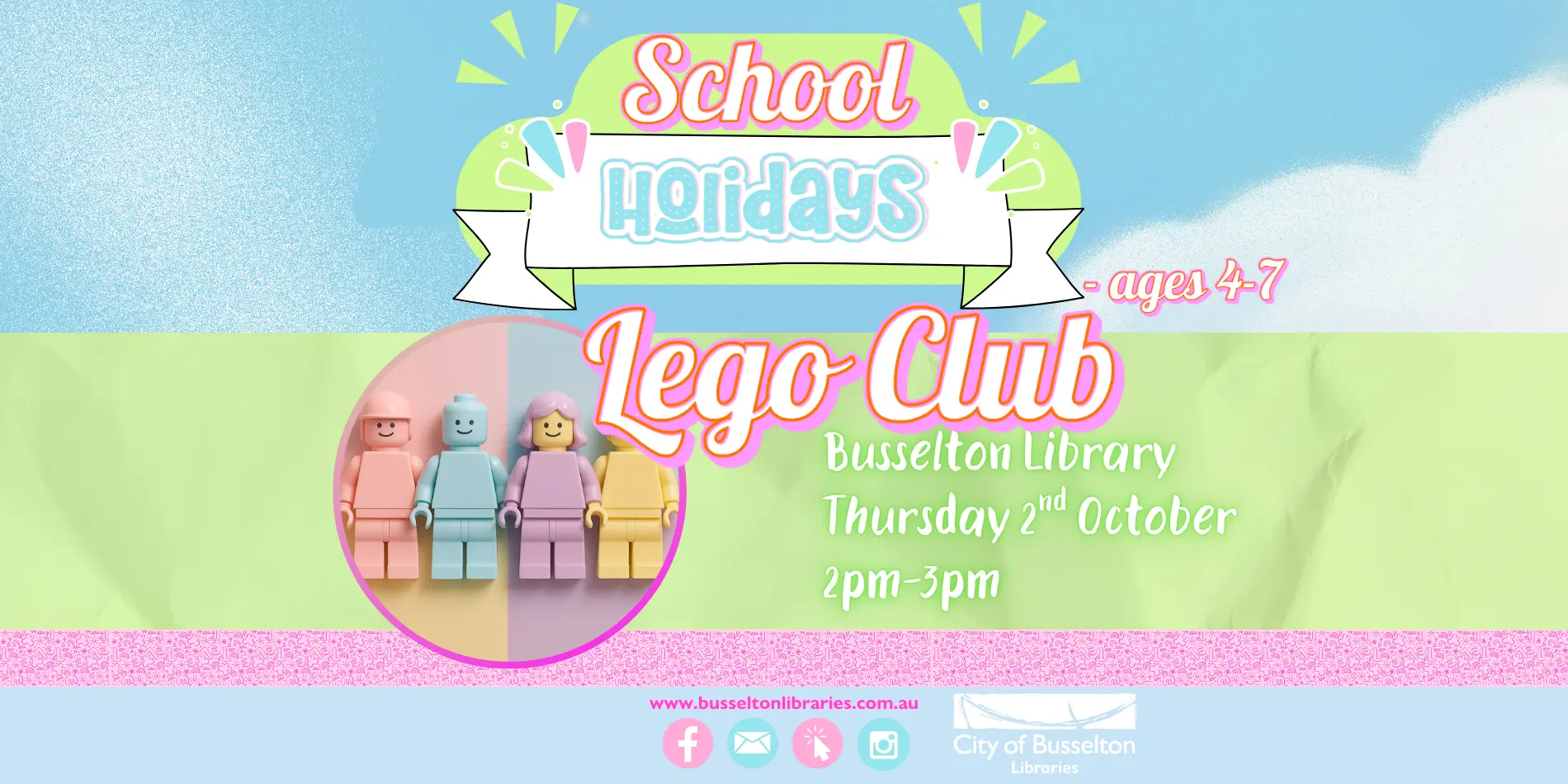 Lego Club @ Busselton LibraryThursday 2nd October 2.00pm – 3.00pm