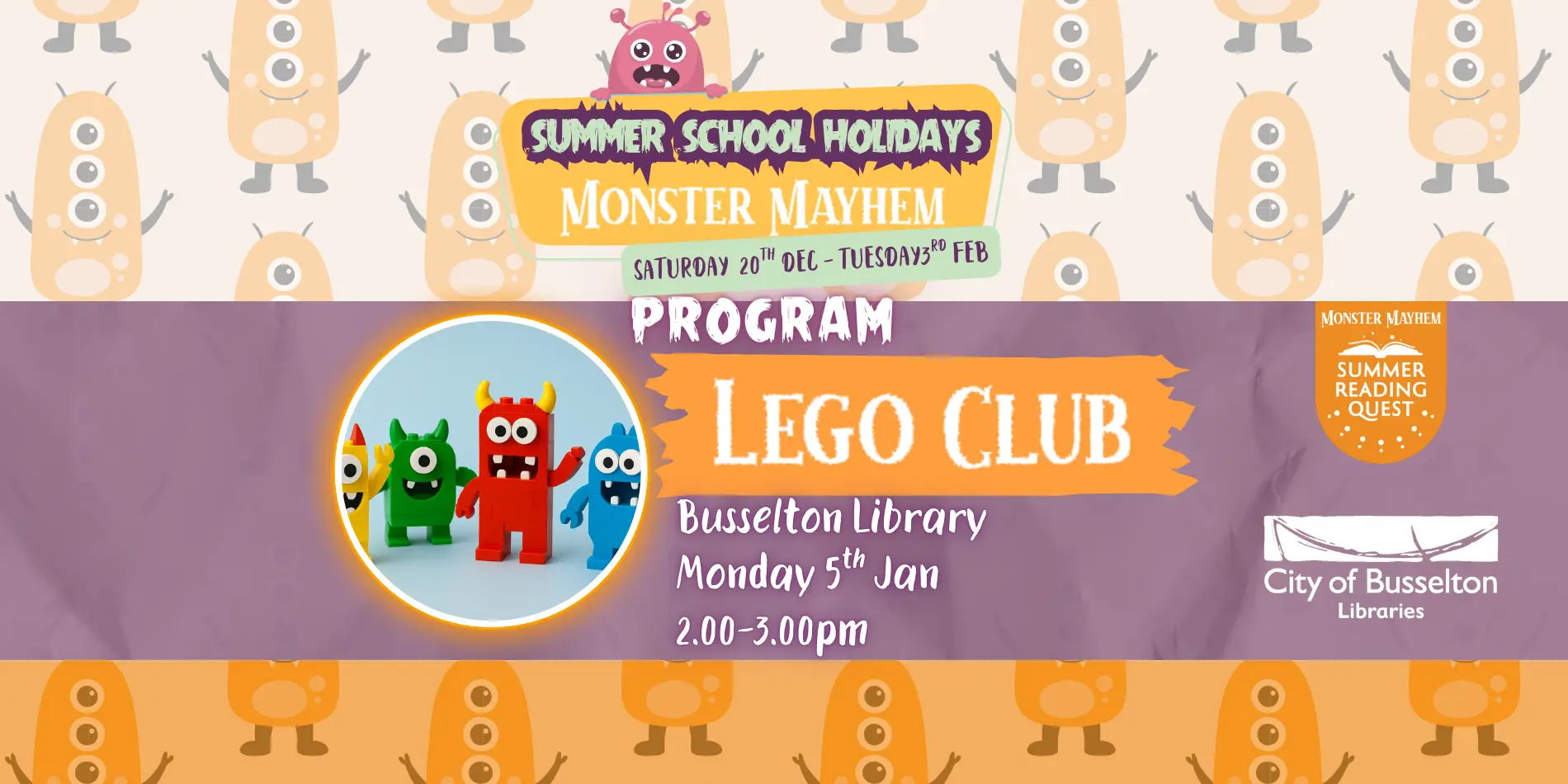 Lego Club, Busselton Library 5th January 2026